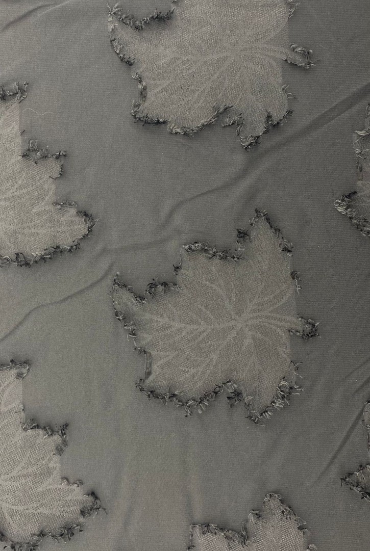 19770 ŞİFON/YERLİ/LEZ/POLYESTER/KESME/SİYAH/150 CM