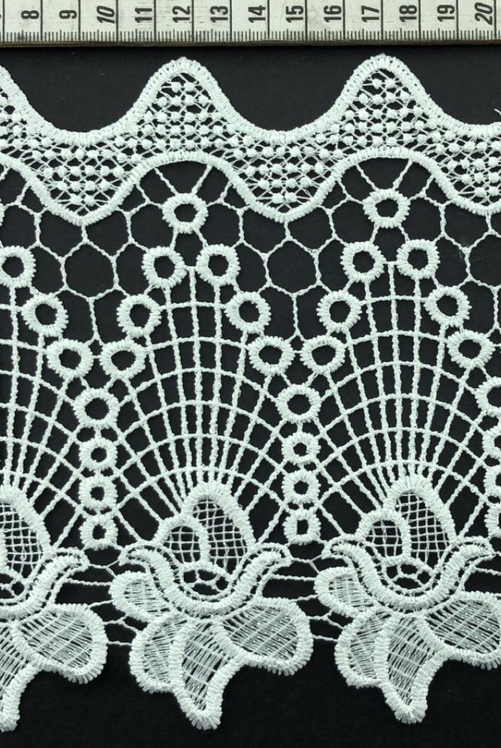 Parlak Polyester Güpür Brode, 17 cm