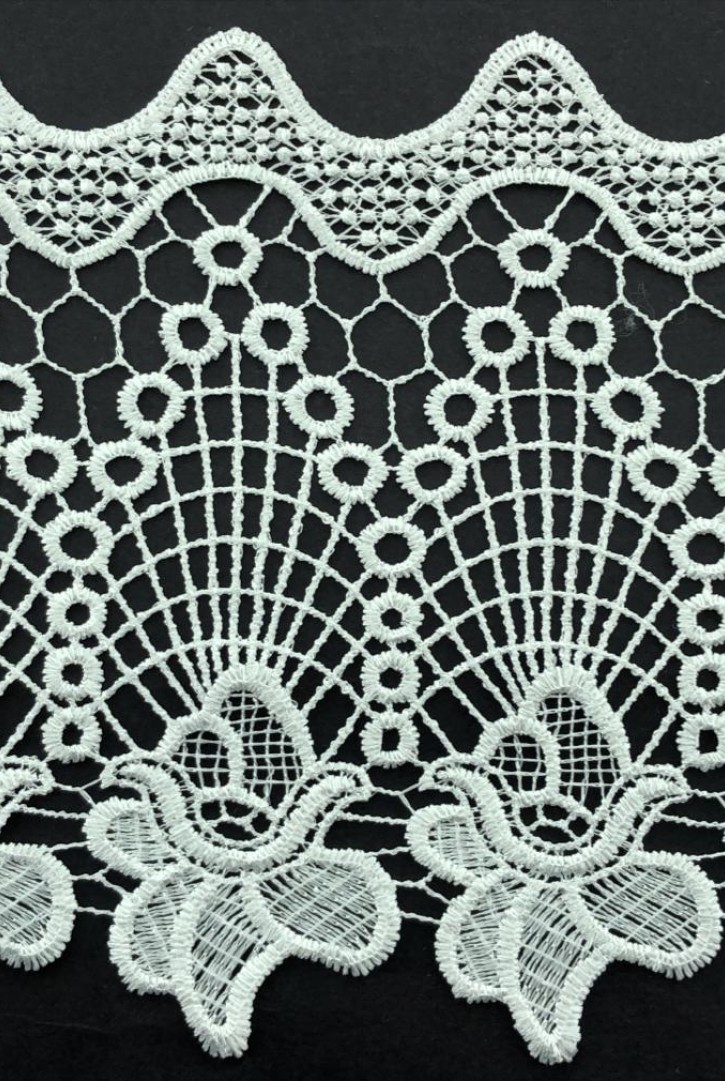 Parlak Polyester Güpür Brode, 17 cm