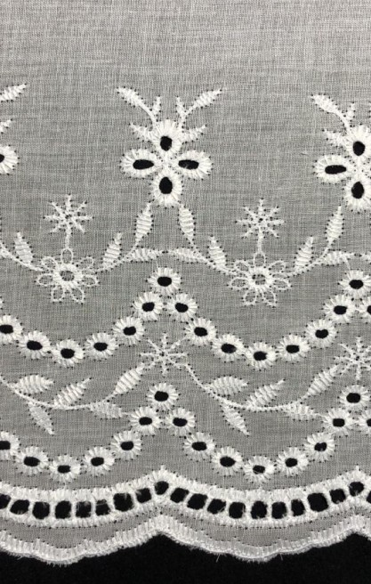 Kasar İşlemli Bohrerli Pamuk Vual Yerli Brode Bant