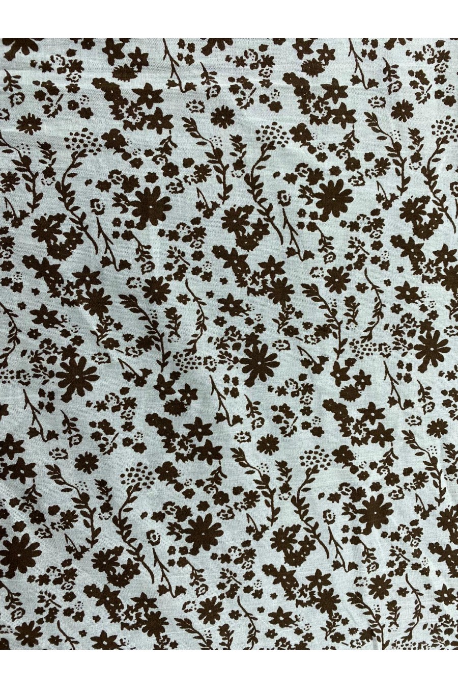 14297 BRODE/YERLİ/LEZ/VUAL/PAMUK/PİGMENT BASKI/KAHVE/150 CM