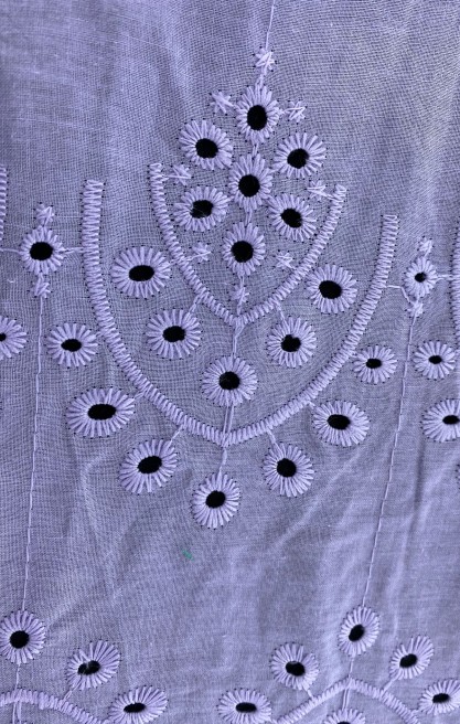 Levander Bohrerli Pamuk Polyester İthal Brode Kumaş