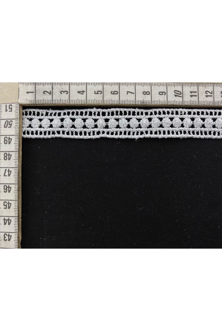 Gümüş Renk Lurex Güpür Bant, Yerli, 2 cm