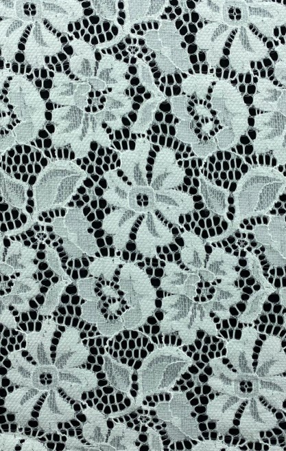 Fikseli Likralı Polyester Dantel