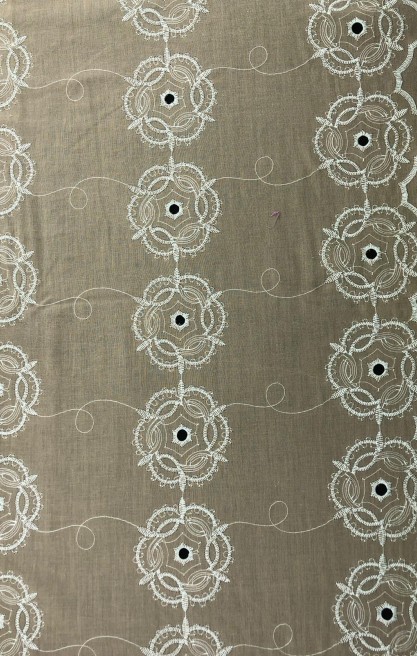 18035  BRODE/YERLİ/LEZ/VUAL/PAMUK POLYESTER/BEJ/135 CM