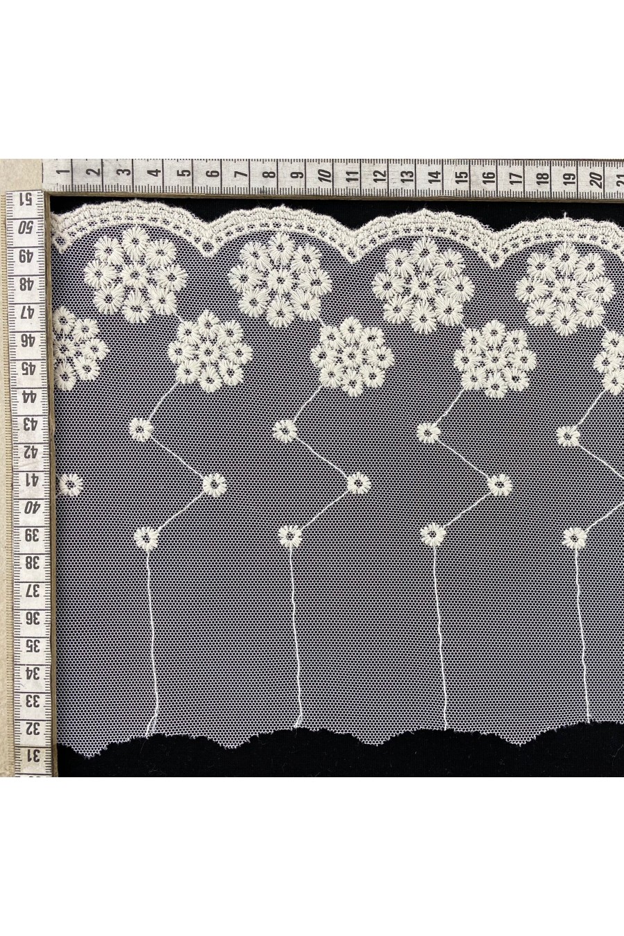 Ham Pamuk Tül Üzeri Brode Bant