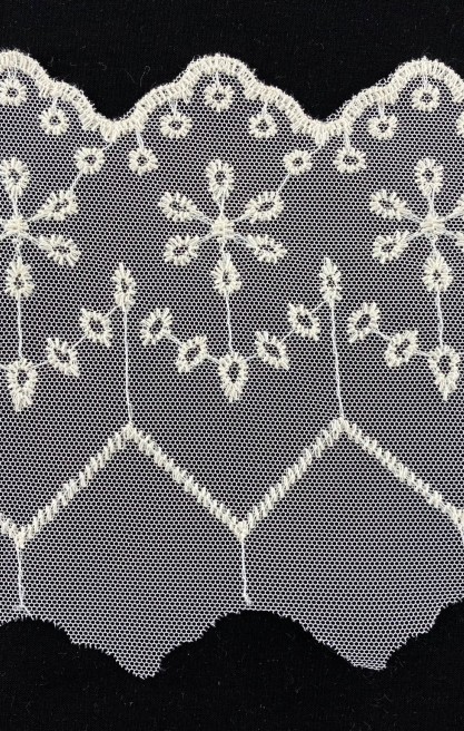 16 cm Pamuk Tül Brode Bant, Yerli