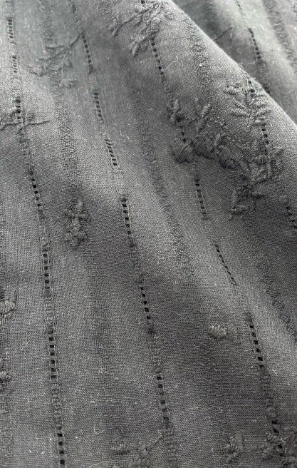 19373 KUMAŞ/İTHAL/LEZ/POLYESTER/VUAL/BLACK/135 CM