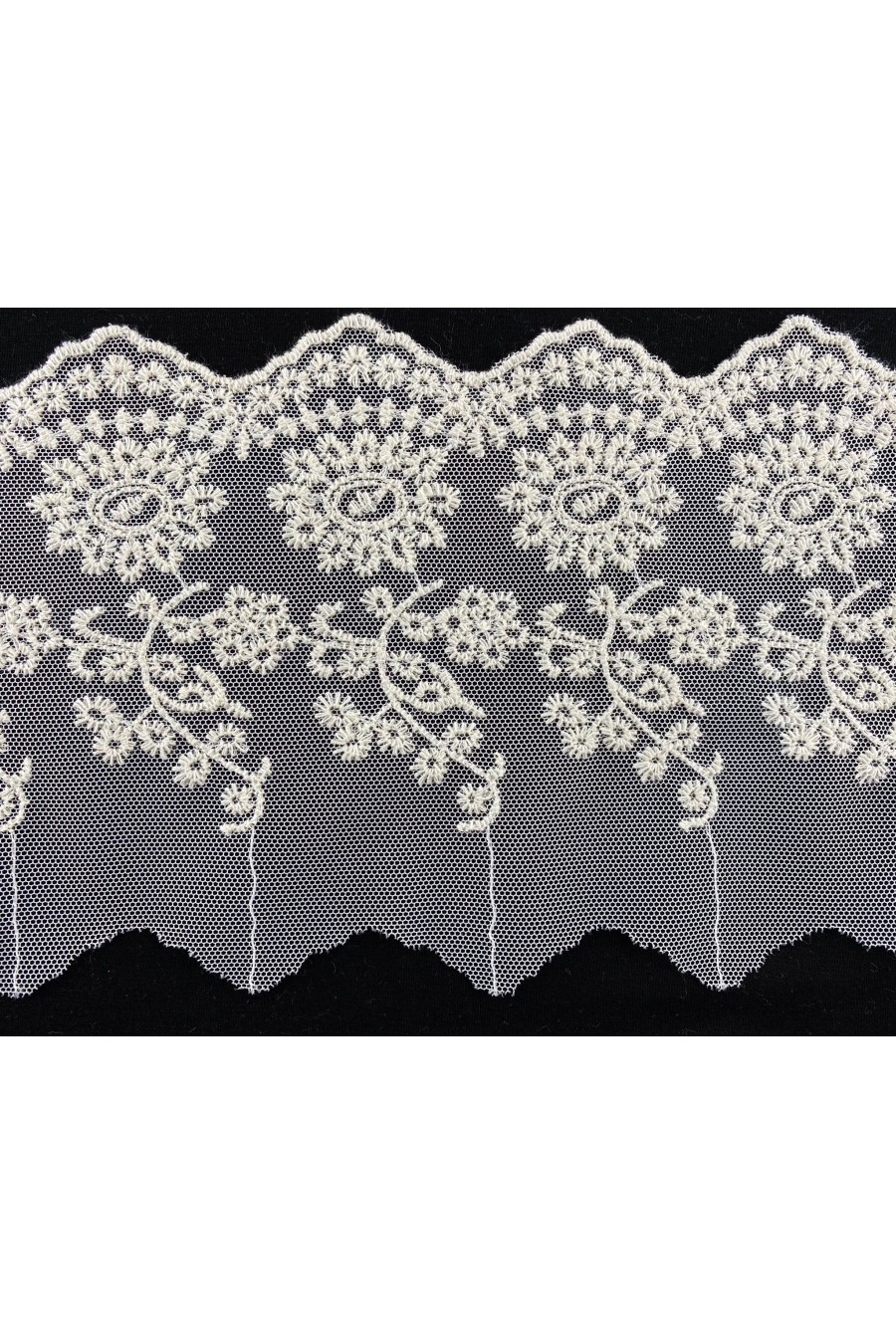 10261 BRODE/YERLİ/BANT/TÜL ÜZERİ/PAMUK/HAM/15 CM