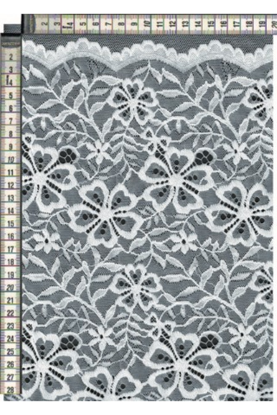 6184-KG Fikse Edilmiş Rijit Naylon İthal Dantel