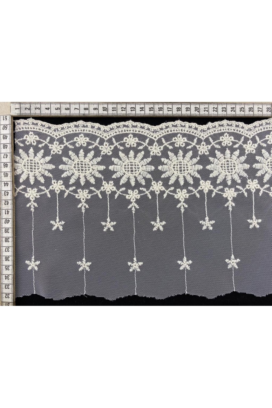 Ham Pamuk Tül Üzeri Brode Bant