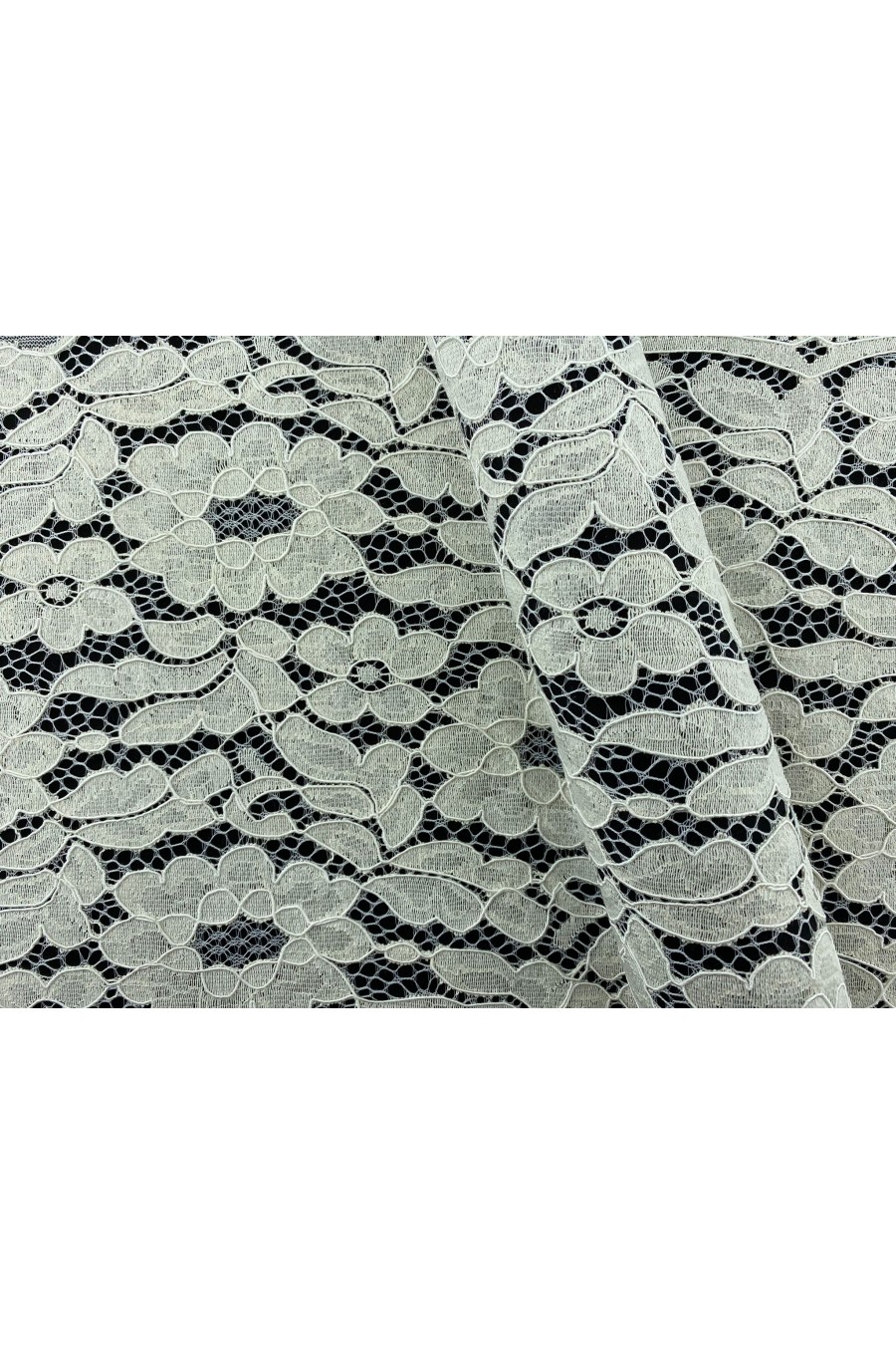 Fikslenmiş İthal Pamuk Naylon Dantel