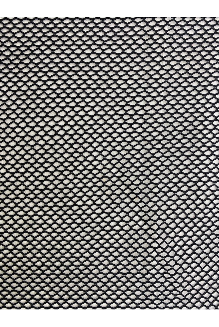 Siyah 140 cm Likralı File Polyester Kumaş