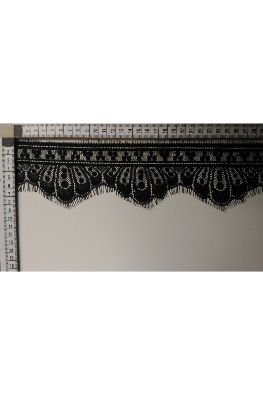 Siyah Renk Sakallı İthal Naylon Bant Dantel
