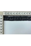 1,5 cm Siyah Mat Polyester Güpür Brode Bant