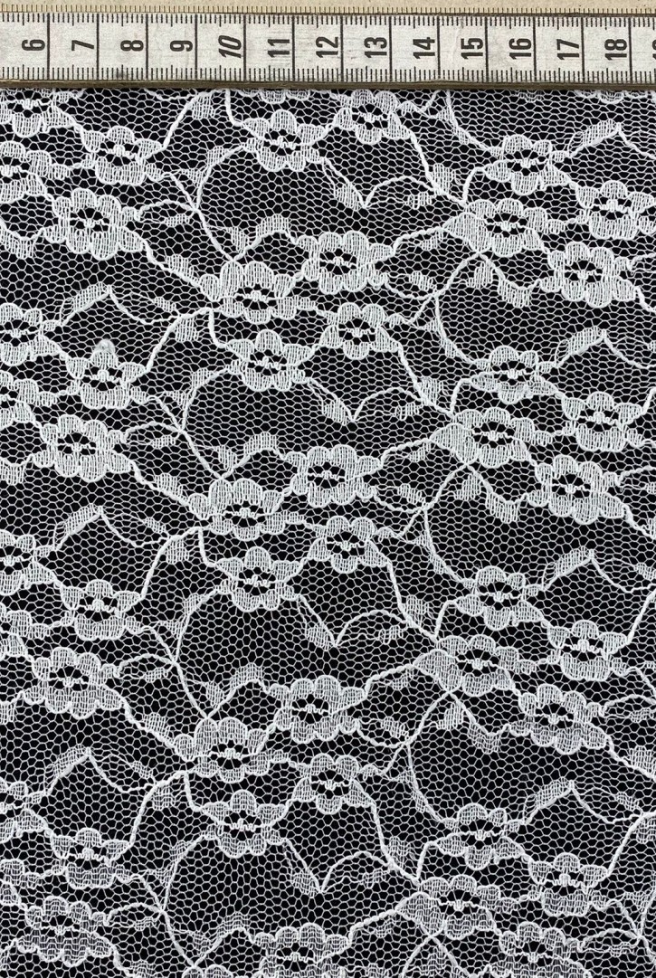 Yerli Fikse Polyester Dantel Kumaş - 140 cm