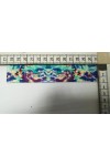 Multicolor Batik Desenli Taşlı Raşel Bant, 3 cm