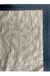 Kahverengi Brode Vual Kumaş Pamuk Polyester  - Bohrer Desenli - 135 CM