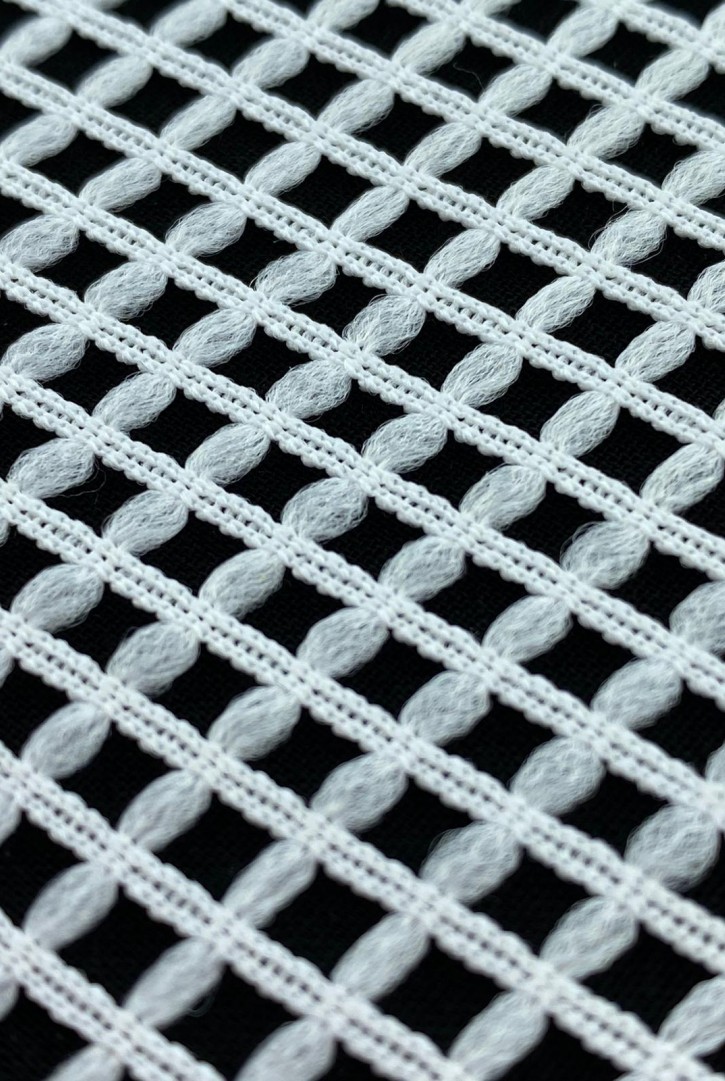 Pudra Renkli Polyester Dantel Kumaş, 150 cm