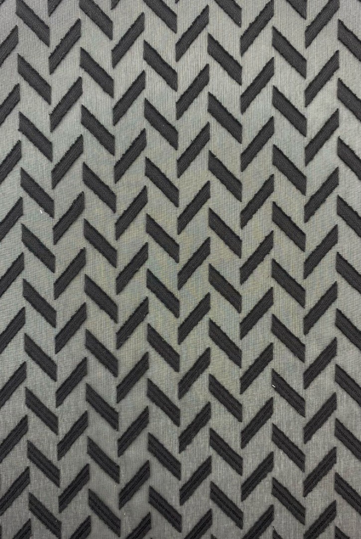 Siyah Jakarlı Şifon Kumaş – İthal, Hafif ve Şık | 150 cm