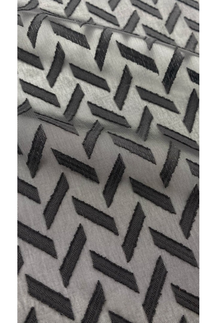 18318 JAKAR ŞİFON/İTHAL/LEZ/POLYESTER/BLACK/150 CM