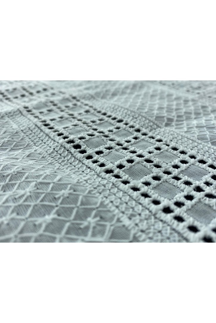 Kahve Zemin Bej İplik Vual Brode