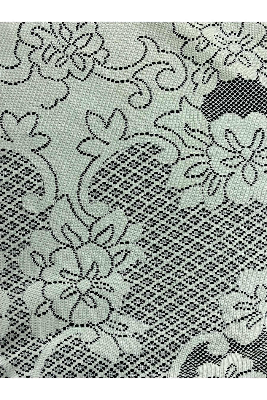 Krem Polyester Dantel - 150 cm