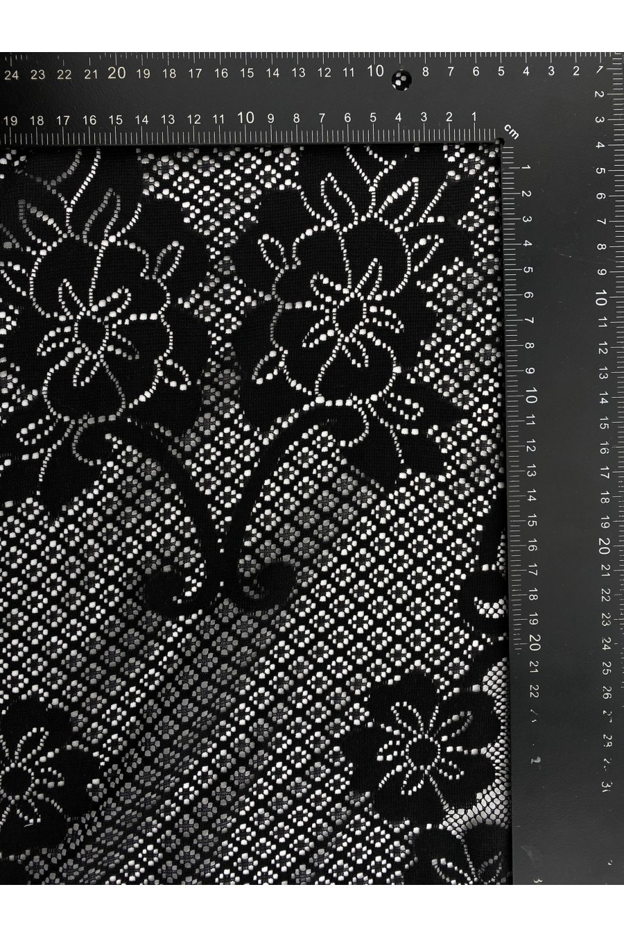 Yerli Üretim Siyah Polyester Dantel