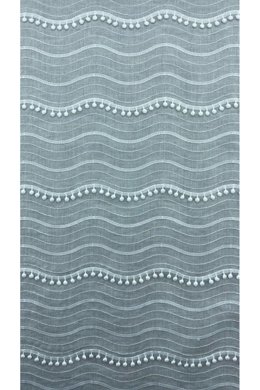 18579 BRODE/İTHAL/LEZ/VUAL/PAMUK POLYESTER/BOHRERLİ/OFF WHITE/135 CM