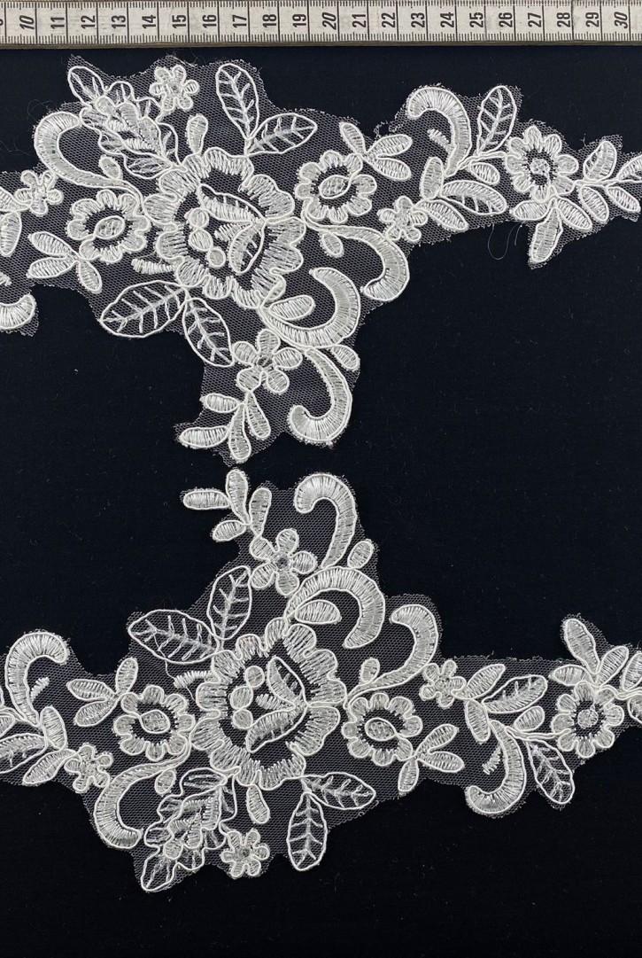 Ham Pullu Kordlu Aplik Brode