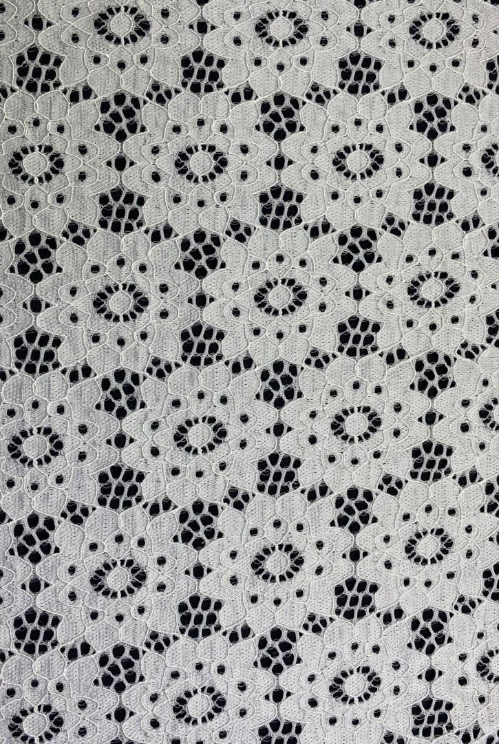 Ham Likralı Dantel Kumaş (150 cm) | İthal Naylon Dantel