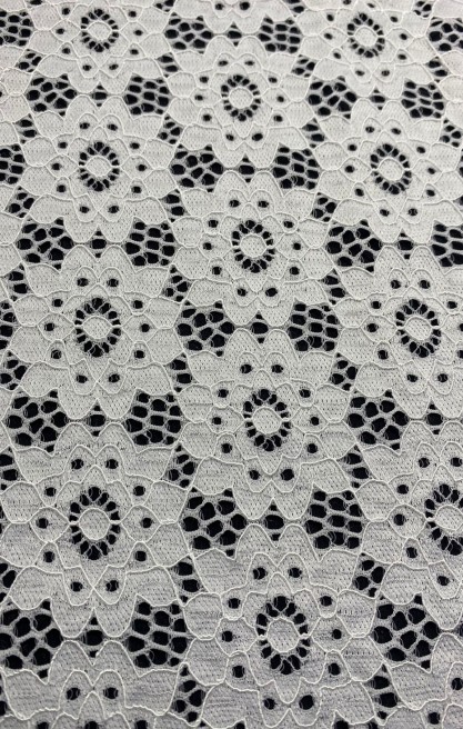Ham Likralı Dantel Kumaş (150 cm) | İthal Naylon Dantel