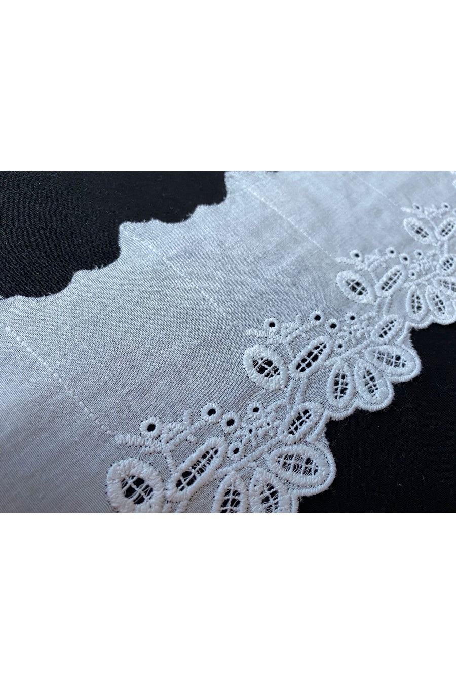 10262-METRE Yerli Mat Polyester Vual Brode Bant, 11.5 cm