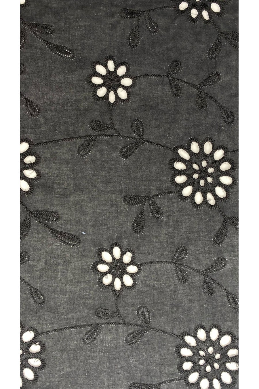 18716 BRODE/İTHAL/LEZ/MAT POLYESTER/VUAL/BLACK/135 CM