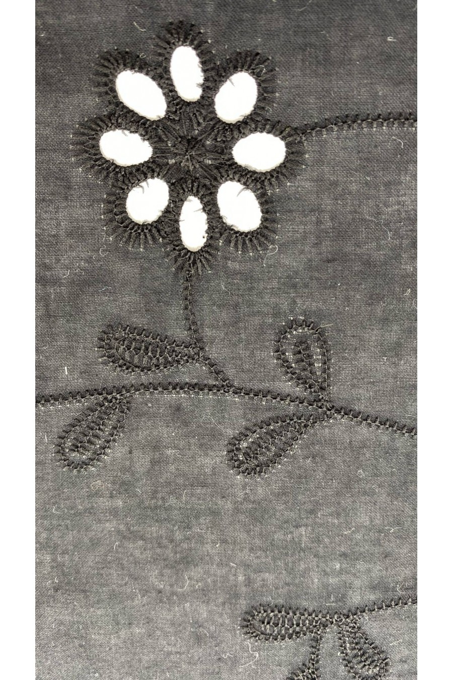 18716 BRODE/İTHAL/LEZ/MAT POLYESTER/VUAL/BLACK/135 CM