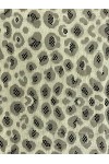 Krem Renk Leopar Desenli Naylon Polyester Dantel, 145 cm