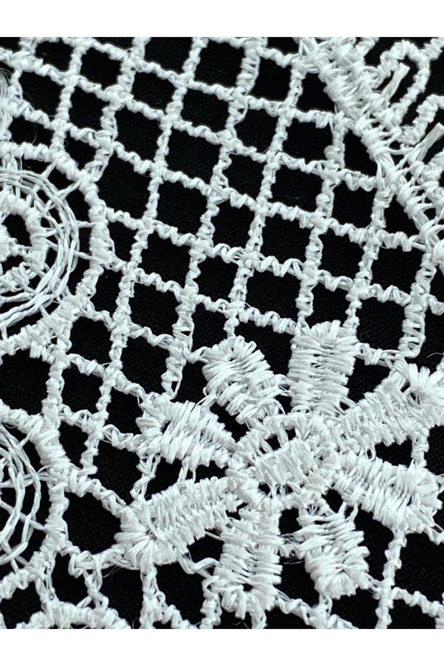 9323-METRE Ham Güpür Brode Bant, Polyester