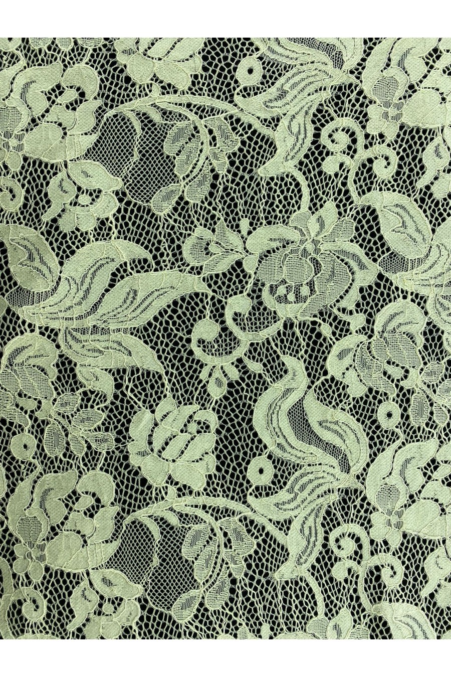 Sarı Pamuk Naylon Dantel