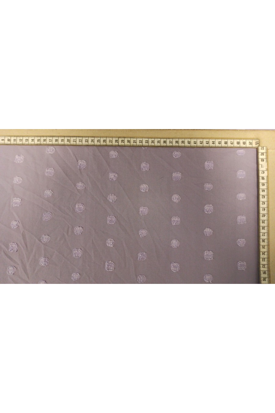 Lila Puanlı Yerli Şifon Kumaş