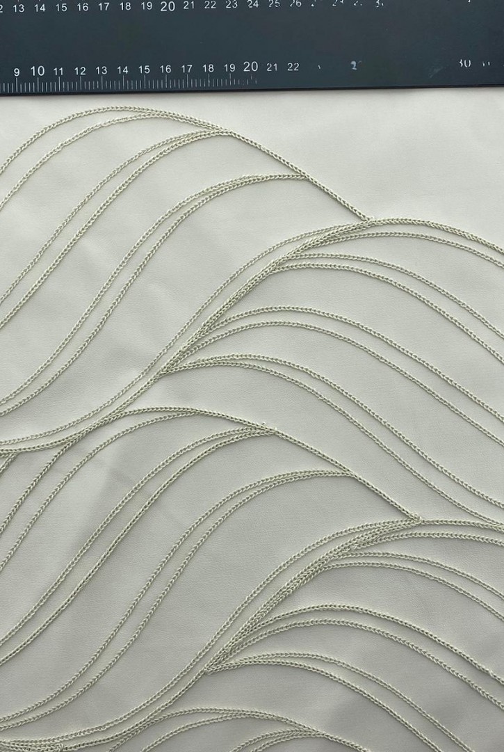 20528 KUMAŞ/YERLİ/LEZ/POLYESTER/DERİ/NAKIŞLI/BORDO/150 CM