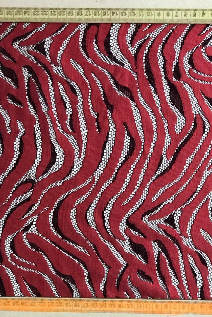 Mavi Tül Üzeri Polyester Naylon Dantel