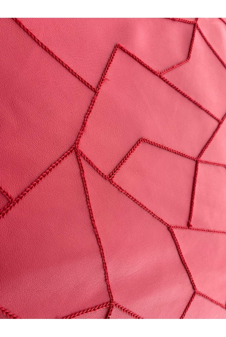 20531 KUMAŞ/YERLİ/LEZ/POLYESTER/DERİ/NAKIŞLI/KIRMIZI/150 CM