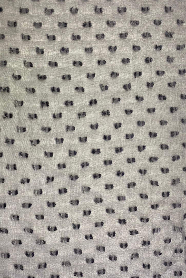 Şifon Yerli Lez Polyester Puanlı Metalleştirilmiş Siyah 150 CM