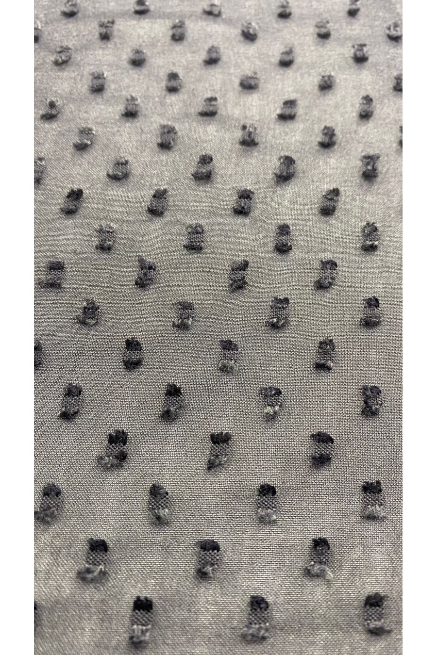 Siyah Puantiyeli Şifon Kumaş, 150 cm