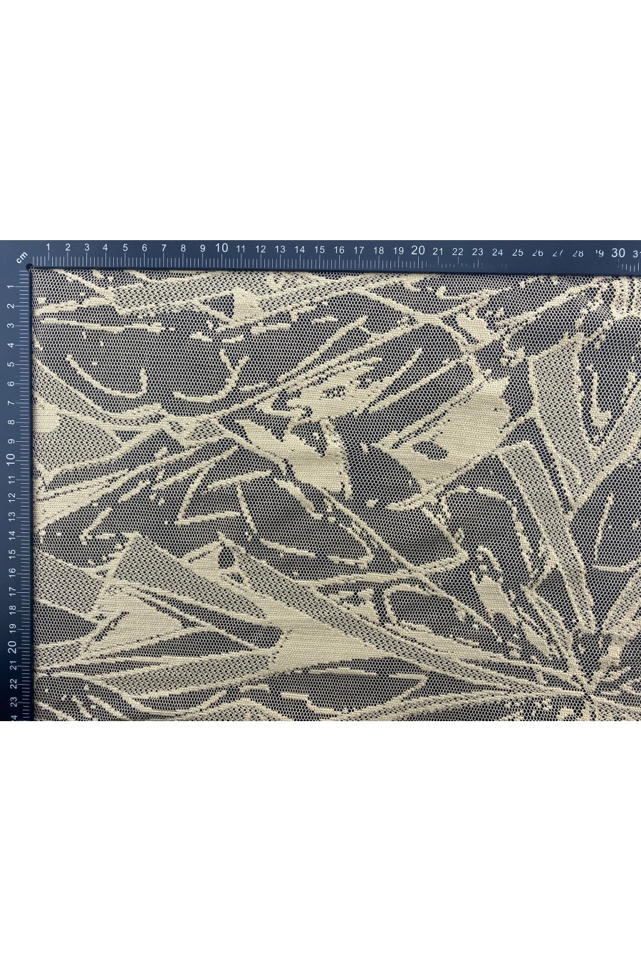 Bej Renk Yerli Polyester Dantel