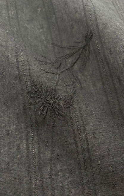 Siyah Vual Kumaş – İthal Polyester | 135 cm | Tunik & Şal Tasarımları İçin