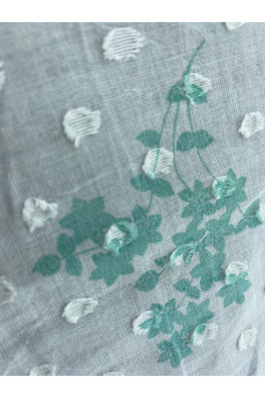 13249-METRE Mint Dijital Baskılı Vual Brode