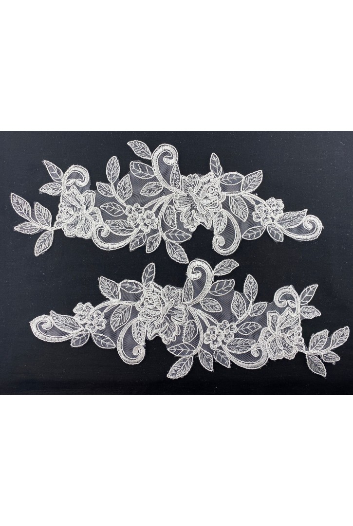 Ham Düz Aplik Polyester Yerli Brode