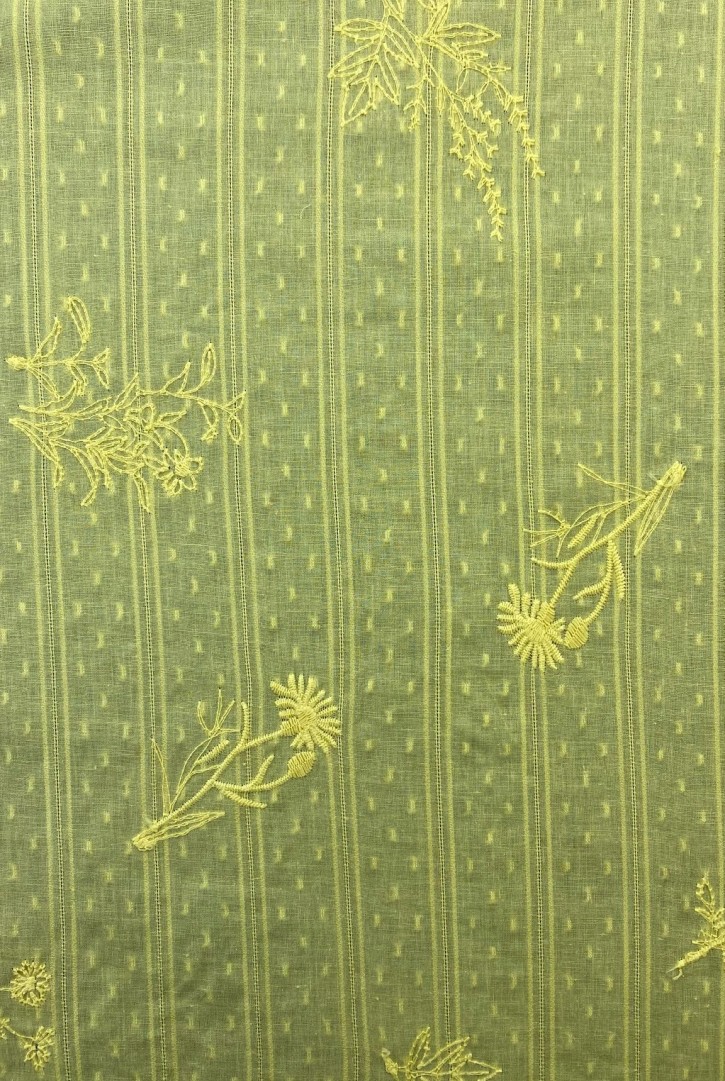 Sarı Vual Polyester Kumaş – 135 cm En | Enerjik Yaz Tasarımları İçin