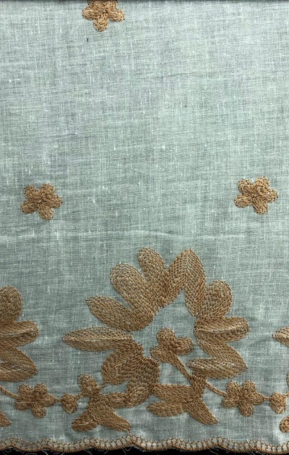 Camel İpli Off White Zemin Brode, İthal